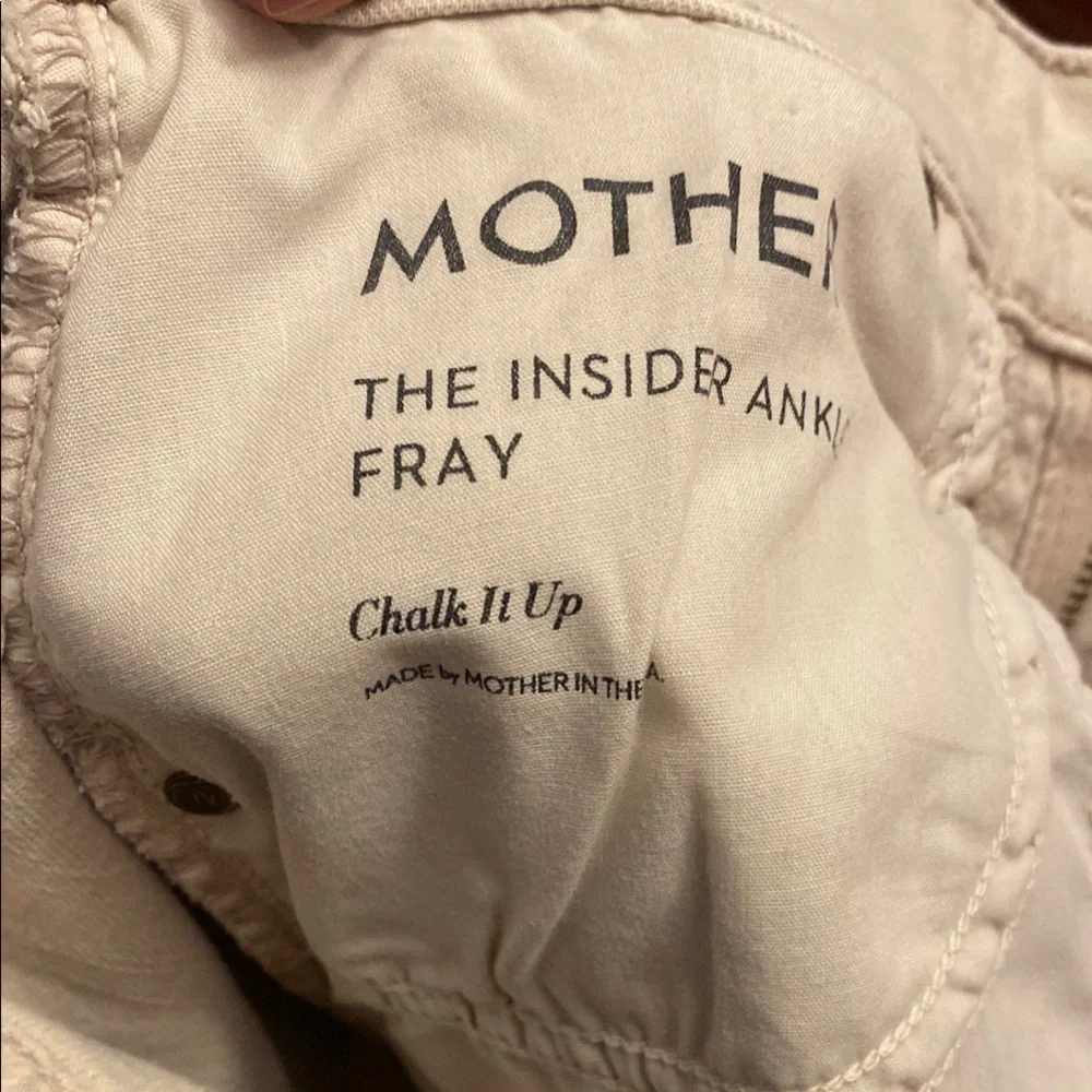 MOTHER Cream Straight Leg Jeans - Picture 12 of 14